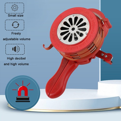 Hand crank siren - hand, loud