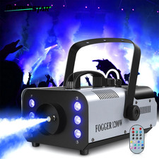1200W Smoke Fog Machine Stage Lighting RGB LED Effect DJ Disco Party Show Remote