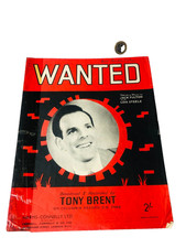 Sheet Music Wanted Tony Brent