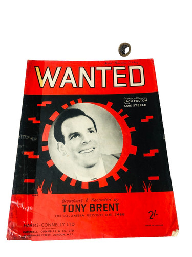 Sheet music wanted tony - sheet,