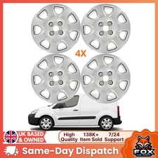 4X 15" Inch Wheel Trim Hub Cap Covers Silex Style For Peugeot Partner 308 5416T5