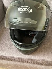 Black Sparco Club X-1 Full Face Helmet Size M