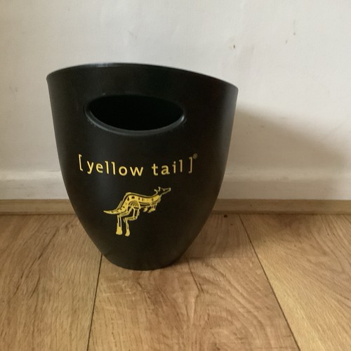 Plastic ice bucket yellow - bucket.,