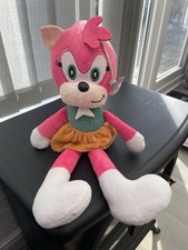 Rare Amy Rose Sonic The Hedgehog Soft Plush 11” With Sucker