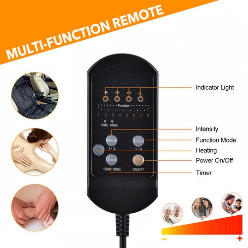 Heated car seat massager - heated,