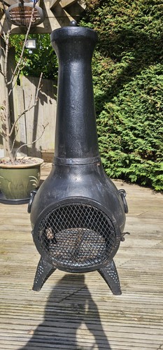 Cast iron chiminea fire - chiminea, heat