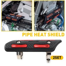 2x Exhaust Muffler Pipe Heat