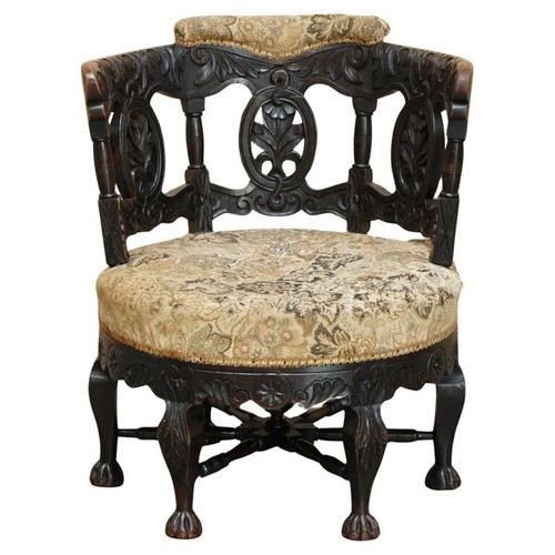 Fine antique carved victorian - carved,