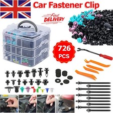 726PCS Car Body Plastic Auto Fasteners Push Trim Clips Pin Rivet Bumper Kits