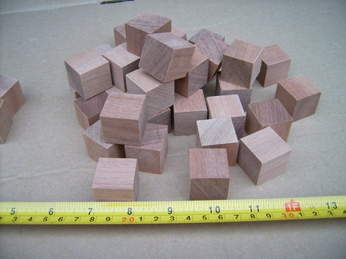 50x wood cubes wooden - 50x,