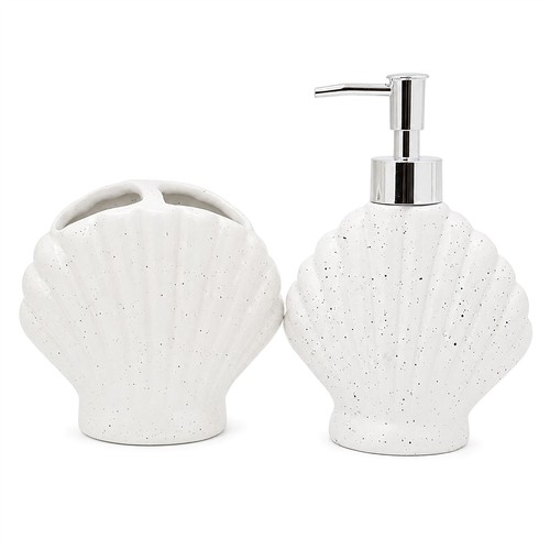 Shell toothbrush holder and - toothbrush,