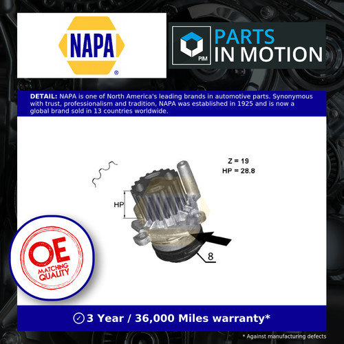 Water pump fits audi c7 - water,