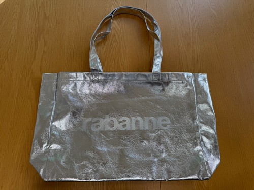 New rabanne large silver tote - rabanne,