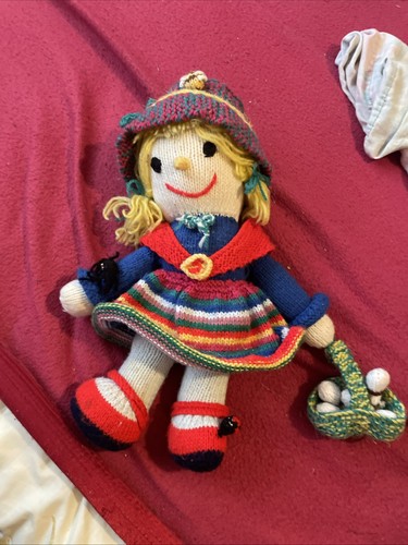 Hand knitted scarecrow - hand, toy