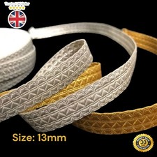 Mylar Gold & silver Braid Size