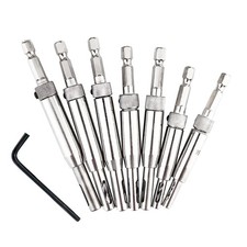 7pcs New Self Centering Hinge Hardware Drill Bit Set For Precise Positioning