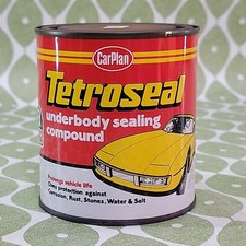 Vintage 500ml Car Plan Tetroseal Underbody Sealing Compound Tin Classic Retro