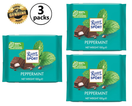 Ritter sport peppermint - 3x,