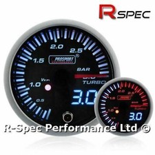 Prosport 52mm JDM Dual Display Turbo Diesel TDI Boost Gauge 3 Bar - Tdi Diesel