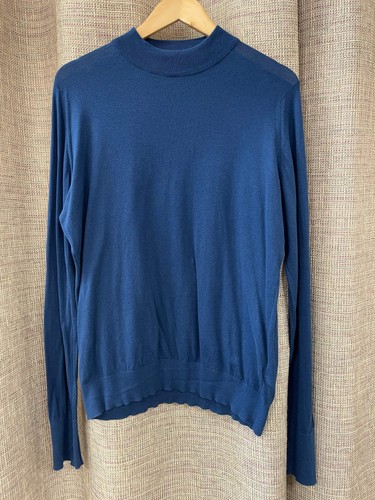 John smedley blue turtleneck - john,