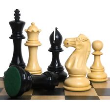 6.3" Jumbo Pro Staunton Luxury Chess Pieces Only Set - Ebony Wood -Triple Weight