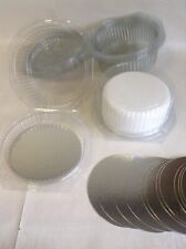 CLEAR DISPOSABLE CAKE DOMES packaging - for 6" & 8" cake plus cake cards