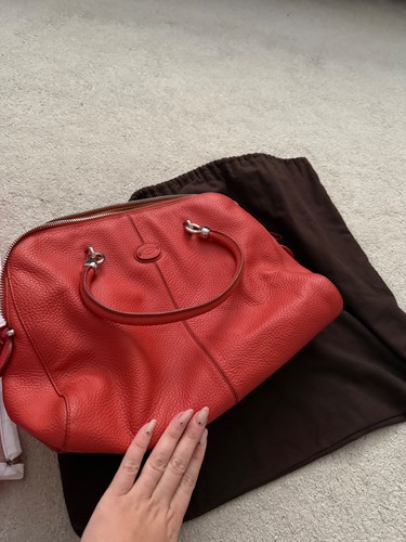 Tod red handbag - tod's, new