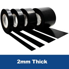 2mm Thick - Black Solid Rubber
