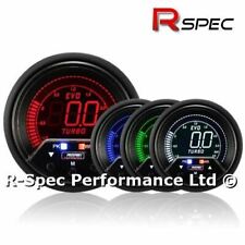 Prosport 60mm Premium Evo Peak / Adjustable Warning LCD Turbo Boost Gauge - BAR 