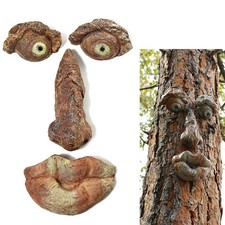 Tree face garden statues - tree,