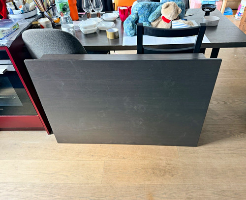Ikea black rectangular wood - ikea,