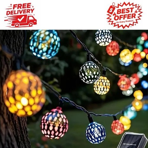 Solar moroccan lantern lights - solar,
