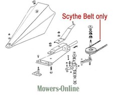 AL-KO BM5001 Scythe Mower Belt 401478 BM3500 BM5001R BM 5001