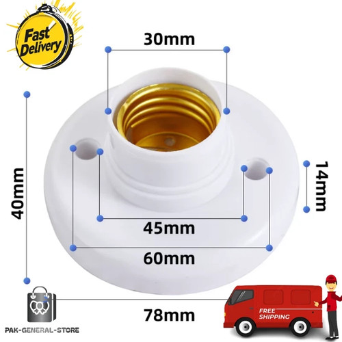 1pc e27 screw - 1pc, socket