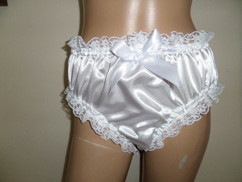 Adult baby sissy white - adult, satin