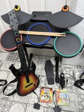Guitar Hero World Tour PS3 Wireless Drum Kit Drums Bundle Controller & Game