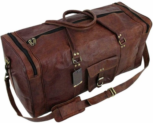 Bag leather goat travel duffel - leather,