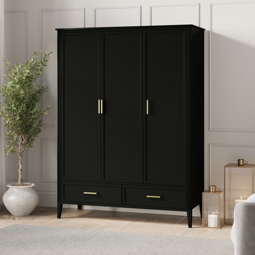 Large black door triple - door,