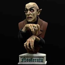 Nosferatu Bust Figure High Quality 12K Resin 3D Printed Horror Figurine