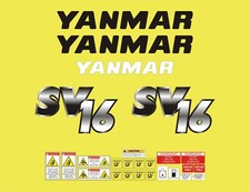 Yanmar SV16 Mini Digger Decal