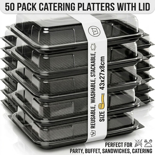 Large black plastic - 50,