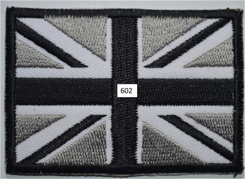 British embroidered iron sew - embroidered, iron/sew