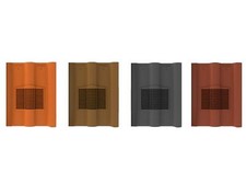 Timloc Double Roman Tile Vent 328mm x 137mm x 422mm for Marley, Redland, Russell