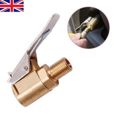 1 x Tyre Valve Air Chuck Inflator Pump Connector Adapter Brass Clip on Car 8mm,✅