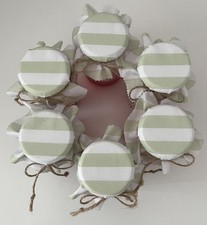 6 Handmade green stripe jam