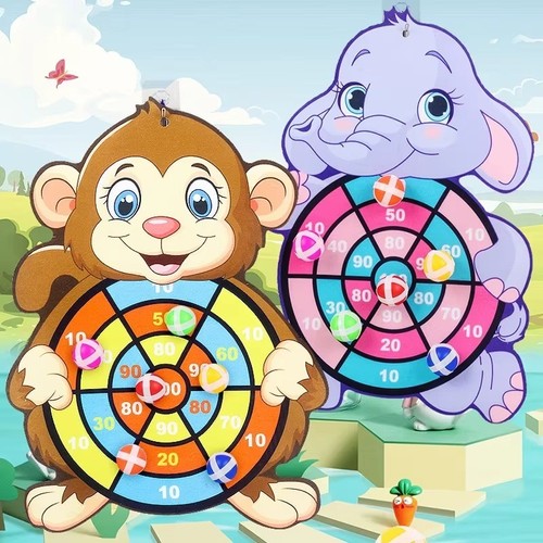 Kids sticky ball dart board - sticky,