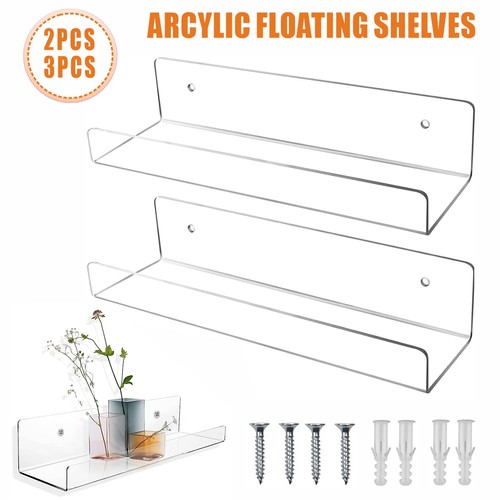 Clear acrylic shelves - acrylic, for