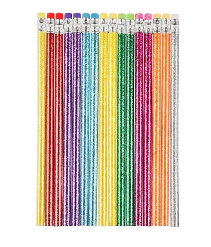 Glitter sparkling pencils - glitter,
