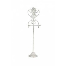 Cast Iron Angel Pedestal Toilet Roll Holder