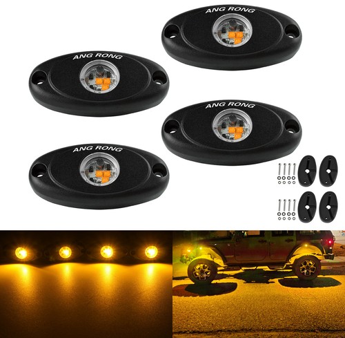 Led rock light under trail - rock,